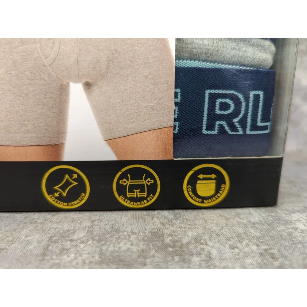 True Religion Men's Medium (32-34) Cotton Stretch Boxer Briefs 4-Pack Multicolor